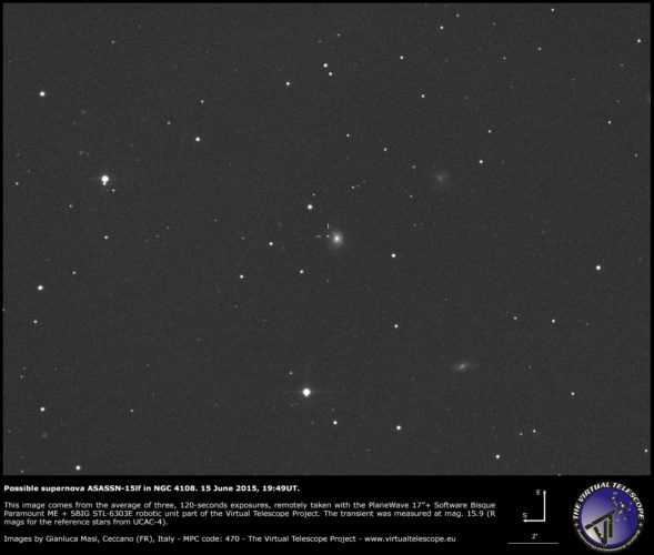 Scopri di più sull'articolo Supernova ASASSN-15lf in NGC 4108: un’immagine (15 giugno 2015)