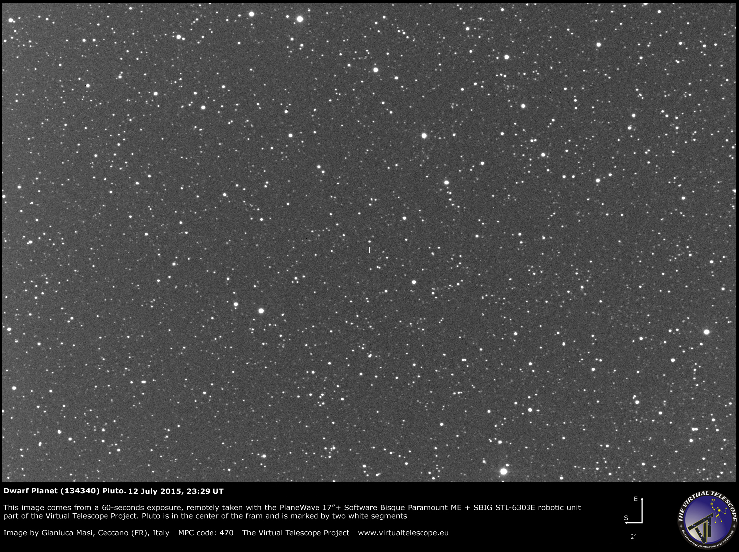 Scopri di più sull'articolo Pianeta Nano (134340) Plutone: un’immagine (12 luglio 2015)