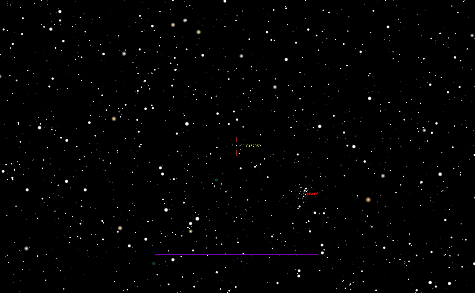 KIC 8462852: carta a campo medio