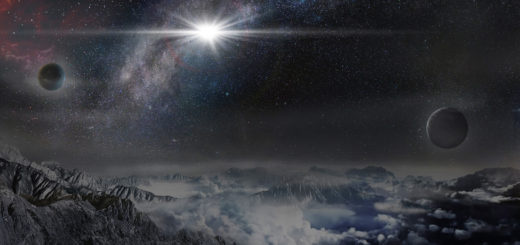 Rappresentazione artistica della supernova da record ASASSN-15lh, così come apparirebbe da un esopianeta distante da essa circa 10.000 anni luce. (Credits: Beijing Planetarium / Jin Ma).