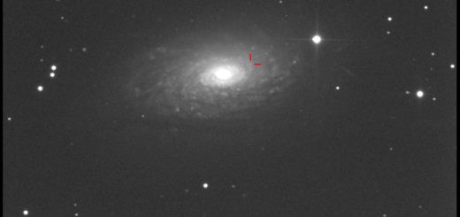 Supernova SN 2017dfc e Messier 63: 21 Apr. 2017