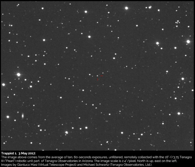 Trappist-1, la stella che ospita sette pianeti di taglia terrestre
