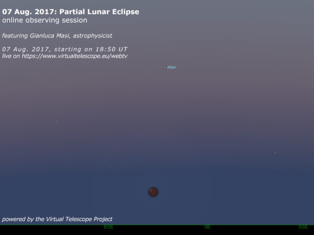 Scopri di più sull'articolo 07 agosto 2017 eclissi parziale di Luna – osservazione online