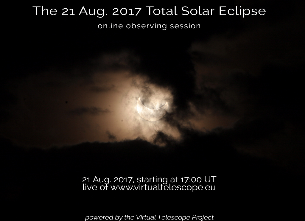 Al momento stai visualizzando Eclissi totale di Sole USA 2017: osservazione online – 21 agosto 2017