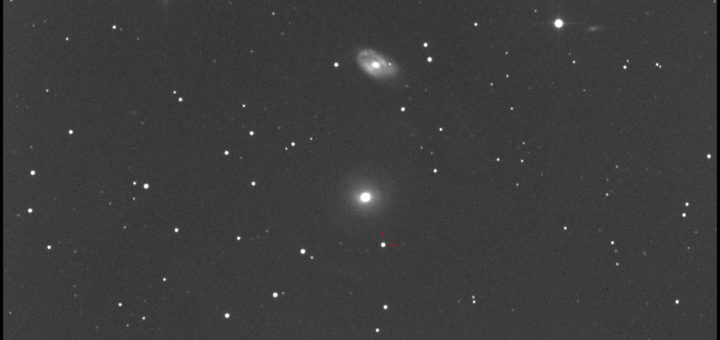 Supernova SN 2017fgc con le galassie NGC 470 (sopra) e NGC 474 (sotto): 28 Luglio 2017