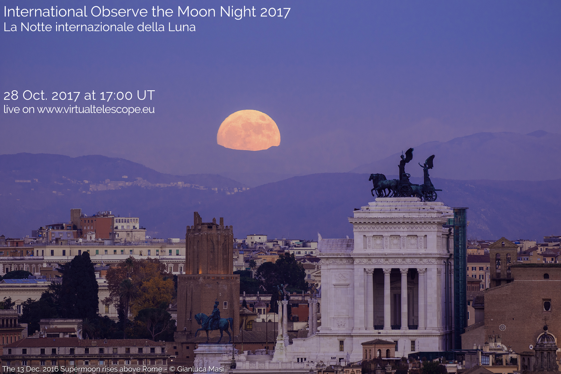 Scopri di più sull'articolo La Notte Internazionale della Luna 2017: osservazioni online – 28 ottobre 2017