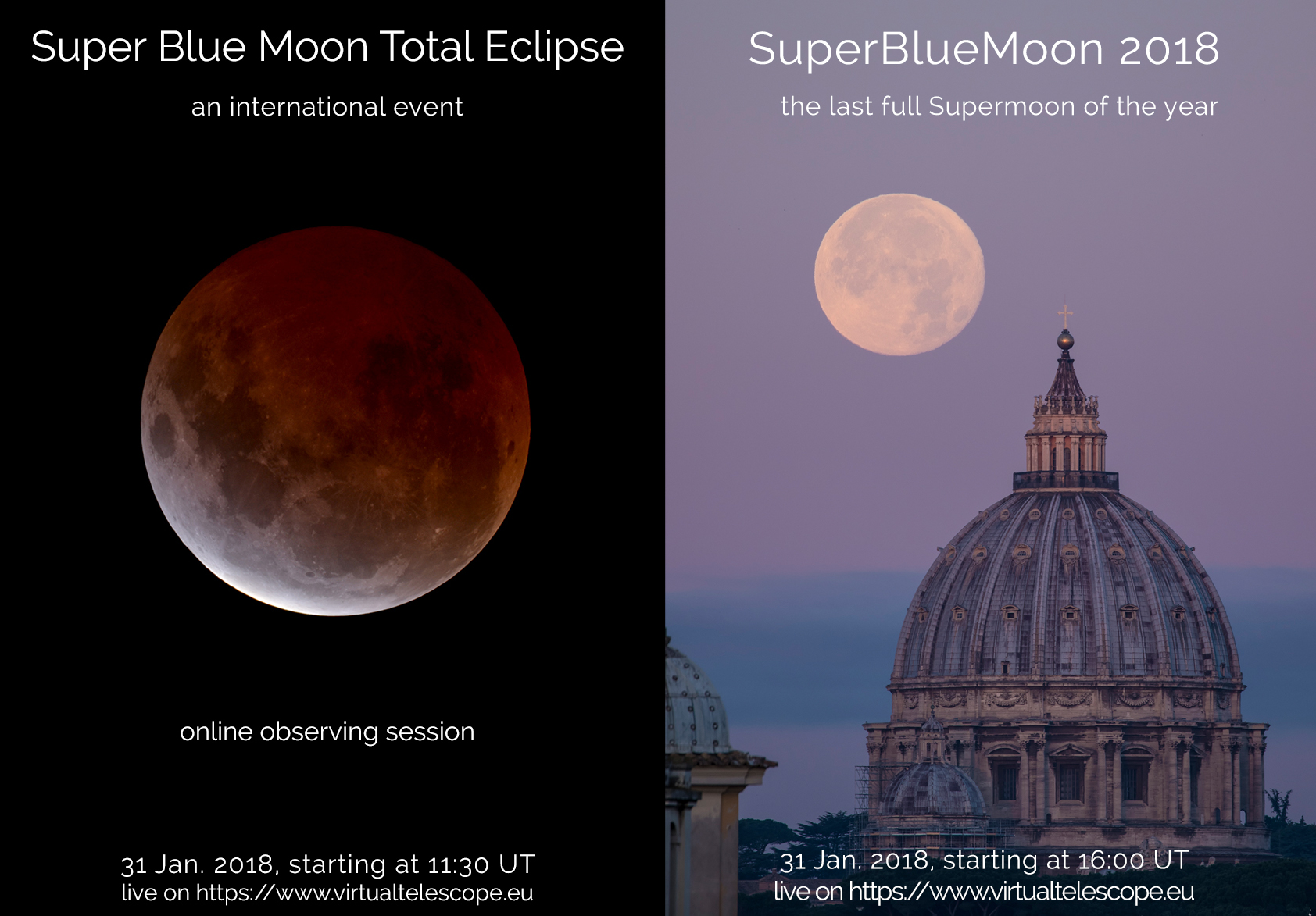 Al momento stai visualizzando Eclissi Totale della “Superluna Blu”: un grande spettacolo nel cielo