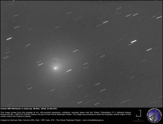 Cometa 46P/Wirtanen: 28 Nov. 2018