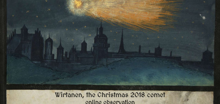 "Wirtanen, la cometa del Natale 2018": locandina
