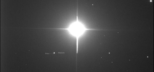 Marte, Nettuno e Tritone in stretta congiunzione - 7 dic. 2018