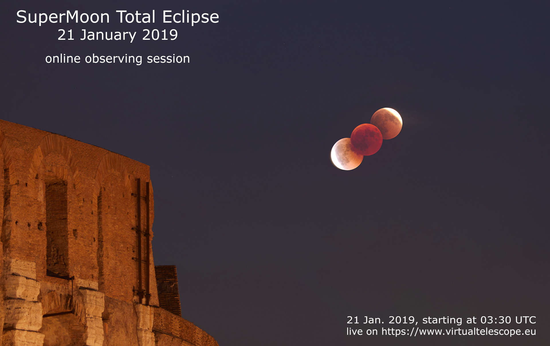 Al momento stai visualizzando 21 gennaio 2019, eclissi totale di Superluna: diretta online