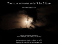 21 giugno 2020, eclissi di Sole - poster dell'evento